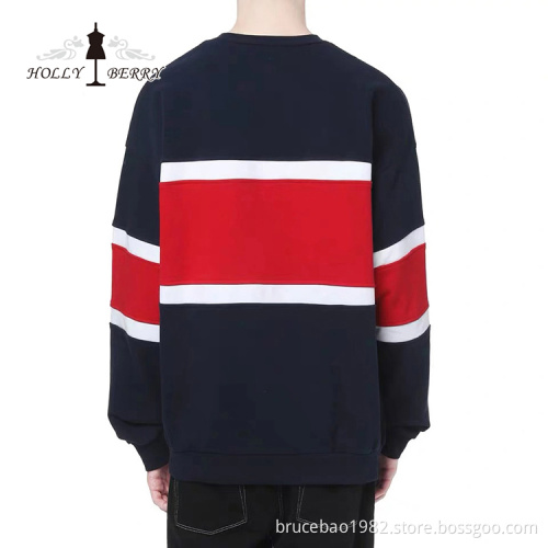 Customized Knitted 100% Cotton Black Red Men's Hoodies